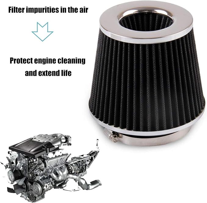 RYANSTAR Universal Clamp-on Air Intake Filter, 3 In /3.5 In /4 In Three - Image 5