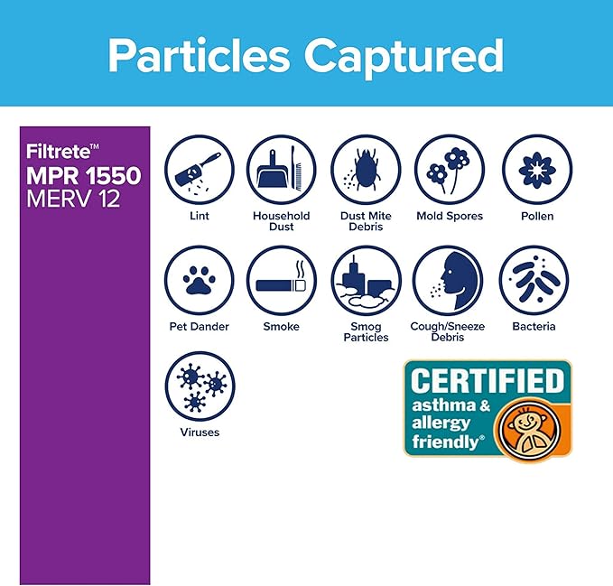 Filtrete 16x25x4, AC Furnace Air Filter, MPR 1550 DP, Healthy Living Ultra - Image 4