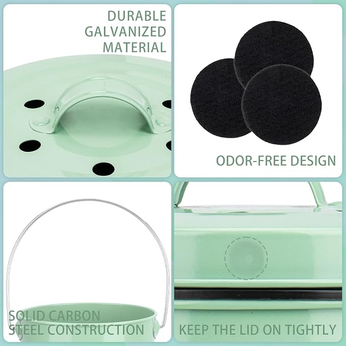 Vipush Compost Bin Kitchen Countertop Composter - Image 4