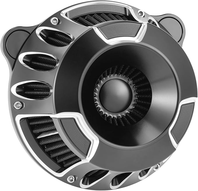 Motorcycle Air Filter Kit CNC Air Cleaner Turbine Intake System Fit - Image 5