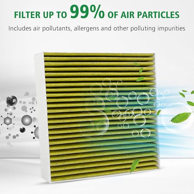 2PCS Cabin Engine Air Filter Kit Fits - Image 6
