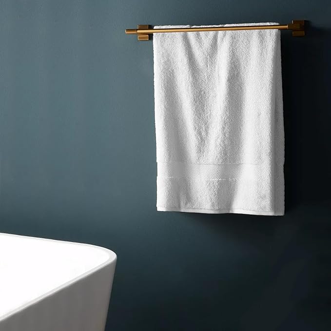 Delara 100% Organic Cotton Towels 650 GSM Plush Feather Touch Quick Dry Bath Towel, Pack of 7 GOTS Certified, Oeko-Tex Green Certified, Organic Cotton Bath Towel, 30"X58"