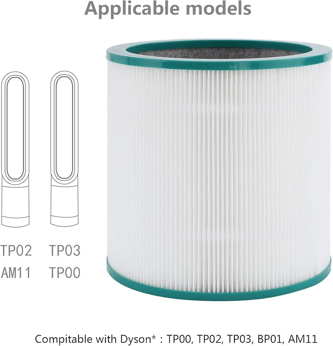 Filter Replacements for Dyson Tower Purifier Pure Cool Link TP01 TP02, Compare - Image 2