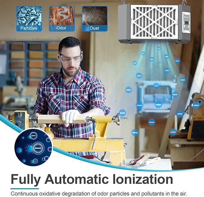 360° Woodshop Air Filtration System Woodworking - Image 3