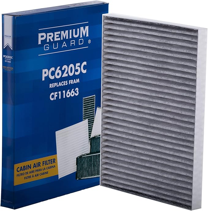 PG PC6205C Activated Charcoal Cabin Air Filter | Fits 2009-2017 Chevrolet by PremiumGuard
