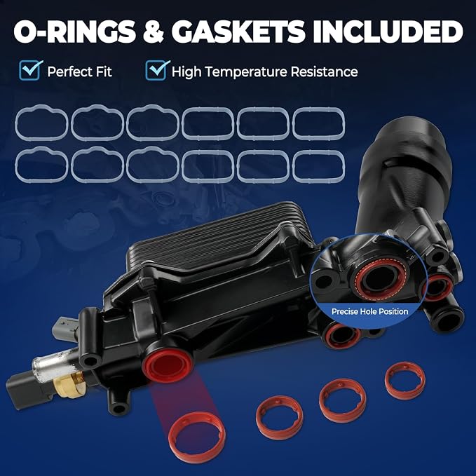 Upgrade Aluminum Engine Oil Cooler Oil Filter Housing - Image 6