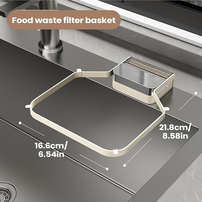 Corner Sink Strainer – PC ABS Iron Art 16.6x21.8x2cm | Foldable Basket Strainer - Image 7