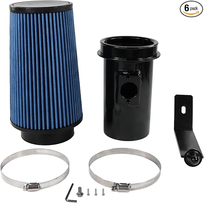 Cold Air Intake Kit 6.4 Diesel Filter System Air Intake Pipe by LDMINDA