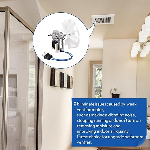 Bathroom Vent Fan Motor and Ceiling Blower Wheel Replacement Electric Motors - Image 7