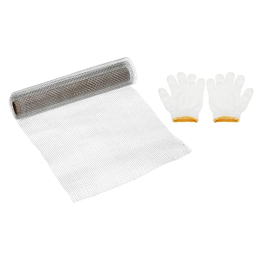 PATIKIL 40"L x 10"W Woven Wire Mesh, 8 Mesh 304 Stainless Steel Air Vent Filter by PATIKIL