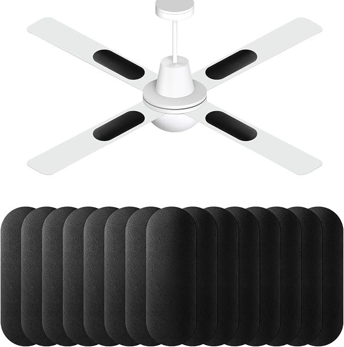 15 Pack Ceiling Fan Filters for Blades, Universal Ceiling Fan Filters, by Dualshine