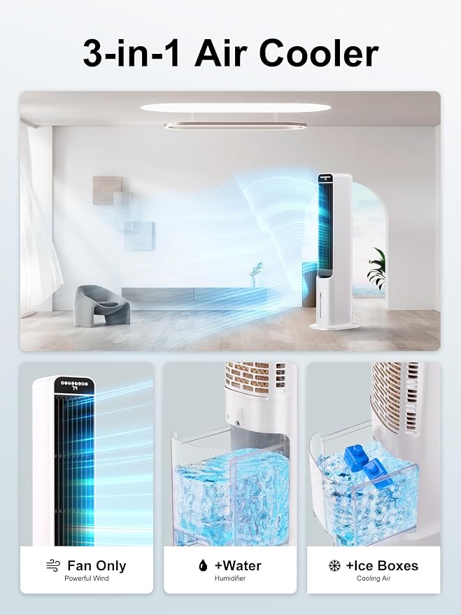 KEGIAN Windowless Portable Air Conditioners, Evaporative Air Cooler - Image 6