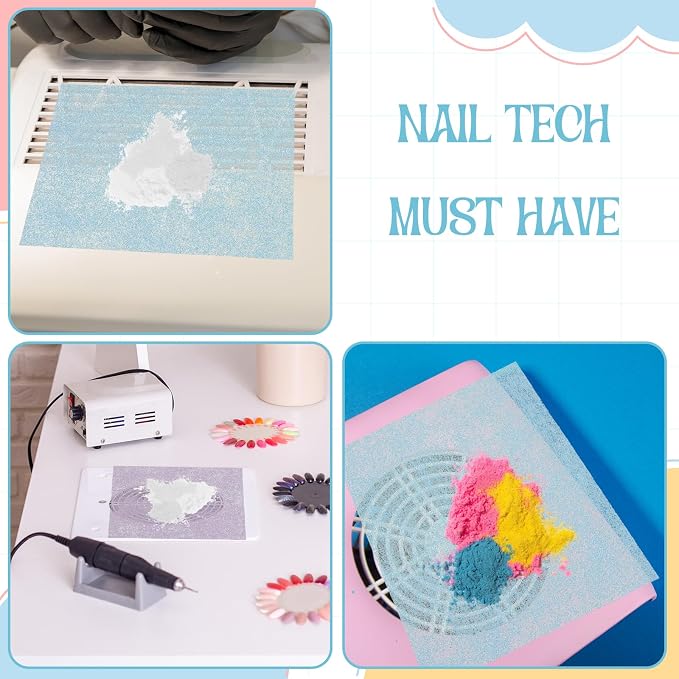 900 Sheets Nail Dust Collector Filter Paper, Disposable Dust Collector Sheet - Image 4