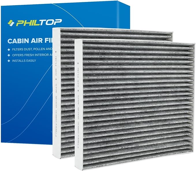 PHILTOP HEPA Cabin Air Filter w/Activated Carbon, Compatible by PHILTOP