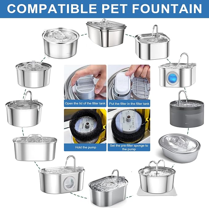 Cat Water Fountain Replacement Filters - Image 2