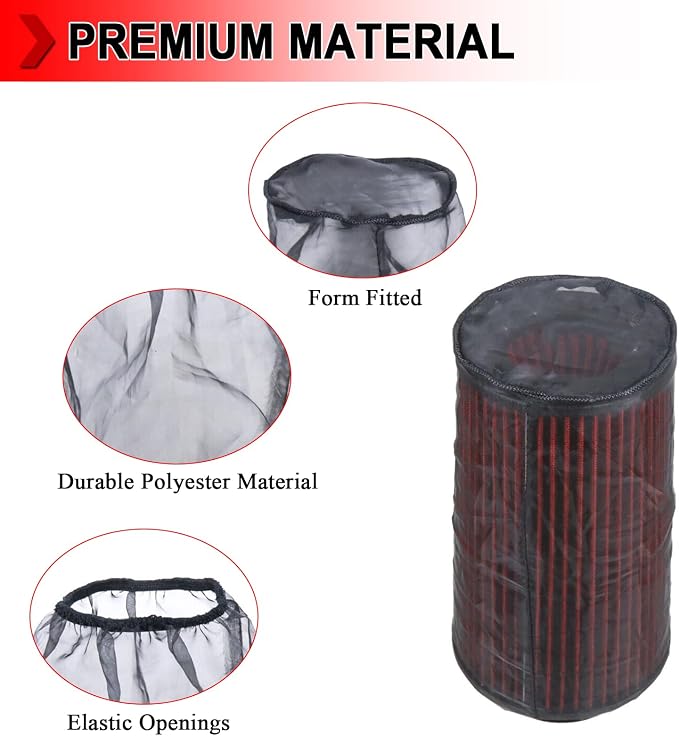 Universal 9 Inch Air Filter Cover, Air Intake Filter Sock Cover, Motorcycle - Image 5
