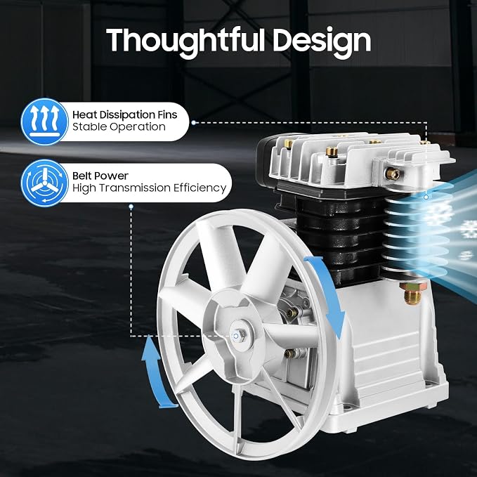 Air Compressor Pump Head, 3hp Air Compressor Pump-Head, 2200w Portable - Image 5