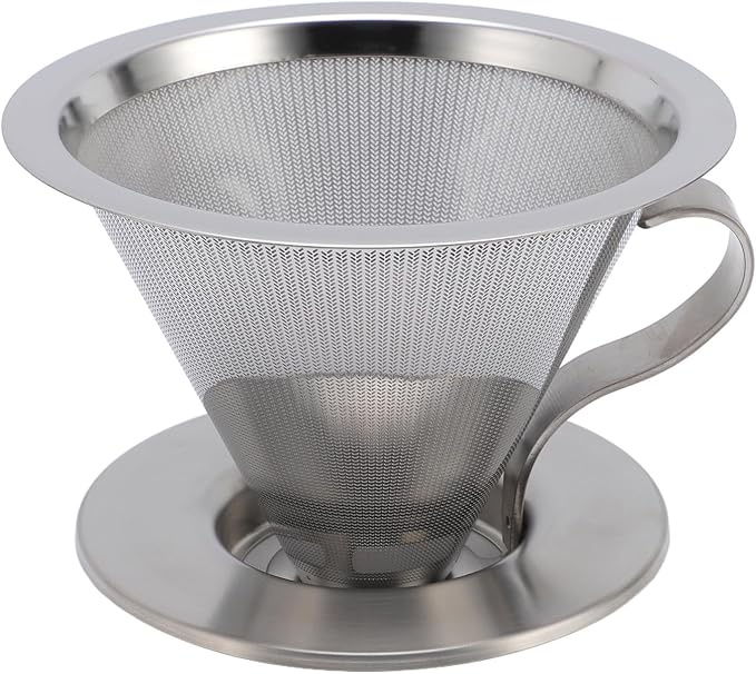 SIXRUN Portable Stainless Steel Cone Coffee Filter, Optimal Extraction - Image 6