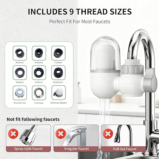 Sinks-Mounted faucetfilterefficientwaterpurificationsystemeffectivelyremovesunpl - Image 2