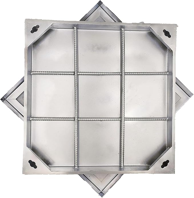 24x24 in Invisible Stainless Steel Manhole Cover and Frame by DuuMuut