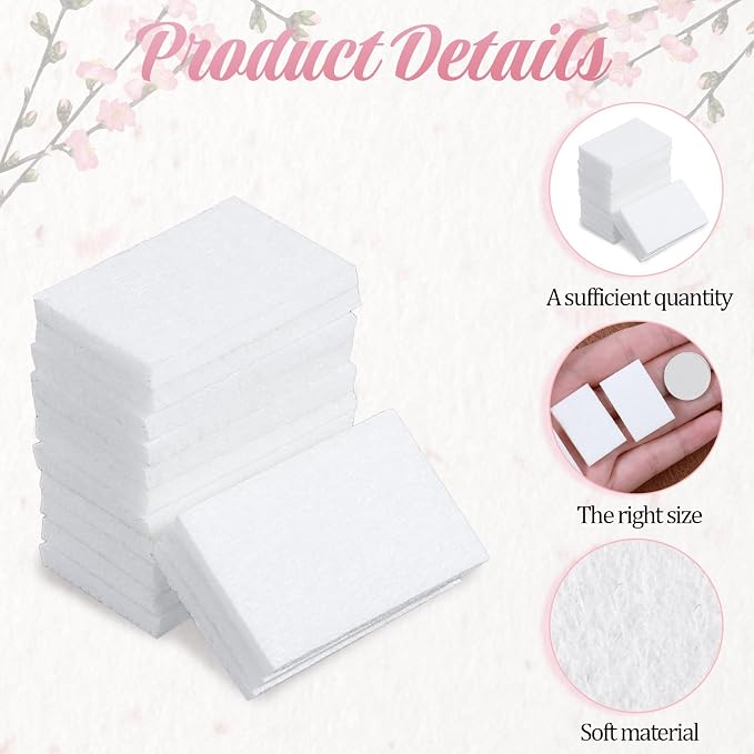 50 Pack Unscented Aroma Pads, 1.2x0.9" White Aroma Oil Refill Pads Aromatherapy - Image 4