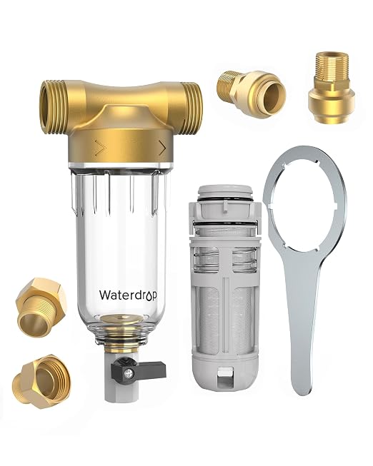 Waterdrop Spin Down Sediment Filter, Backwash Whole House Water Filter System by Waterdrop