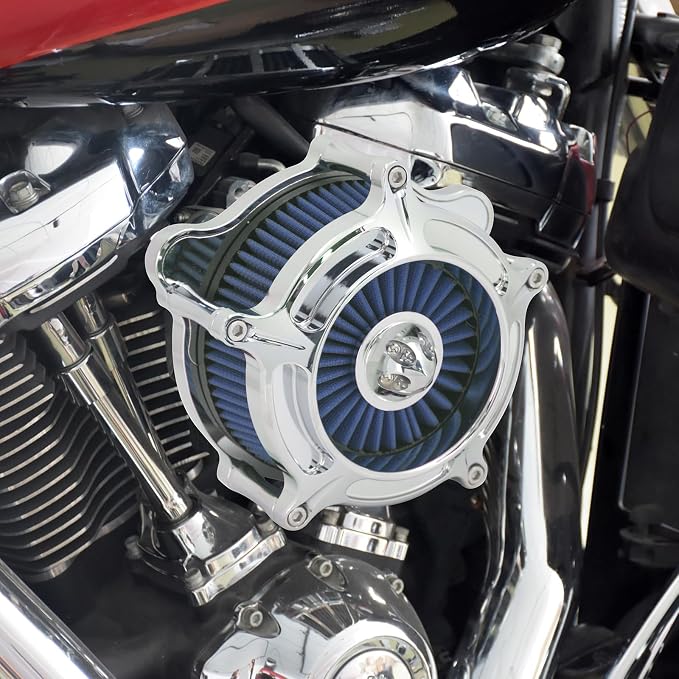 HDBUBALUS Motorcycle Air Filter Air Cleaner Intake System Cleaner Fit - Image 2