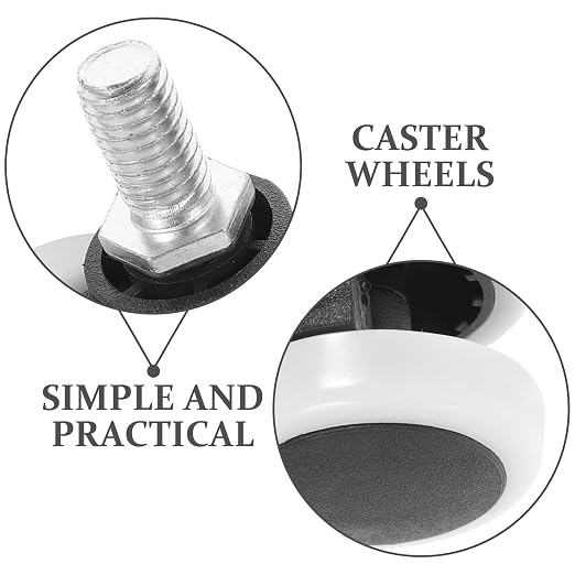 Healifty 4pcs Small Swivel Caster Wheels - Image 3