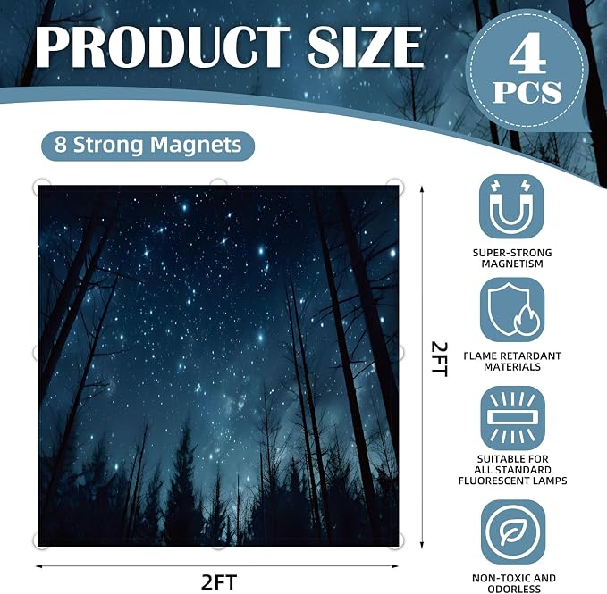ANGSYLTH 2 x 2 Feet Fluorescent Light Covers - Image 2