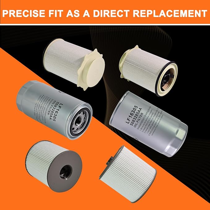 Oil Filter and Fuel Filter Water Separator Set Compatible - Image 5
