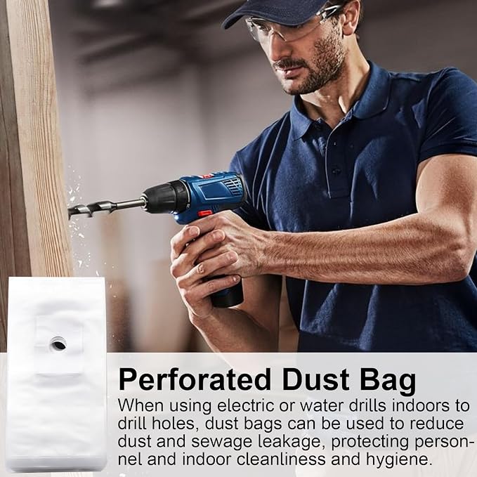 Drill Dust Cover Collector – Hole Cutter Dust Bag, Drill Debris Collector | - Image 3