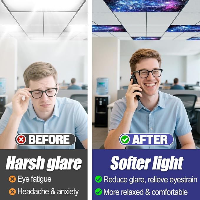 Fluorescent Light Covers with 10 Strong Magnets - Image 3