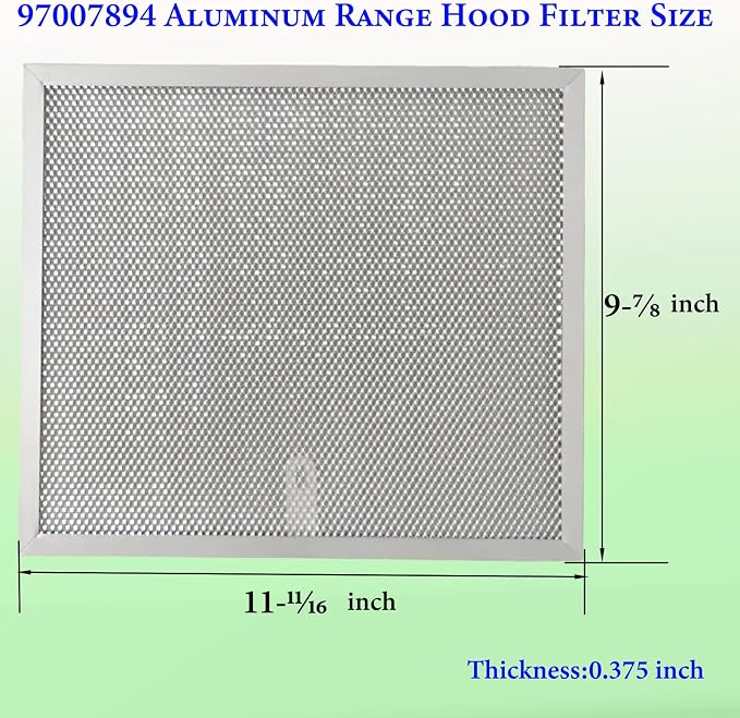 2-Pack upgraded 97007894 kitchen vent hood filter 9.9" x 11.7" x 0.38" Fit - Image 2