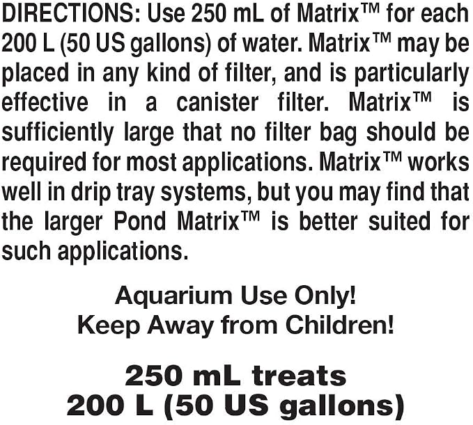 Seachem Laboratories 6506 55 Matrix 250 mL Tidal Filter - Image 2
