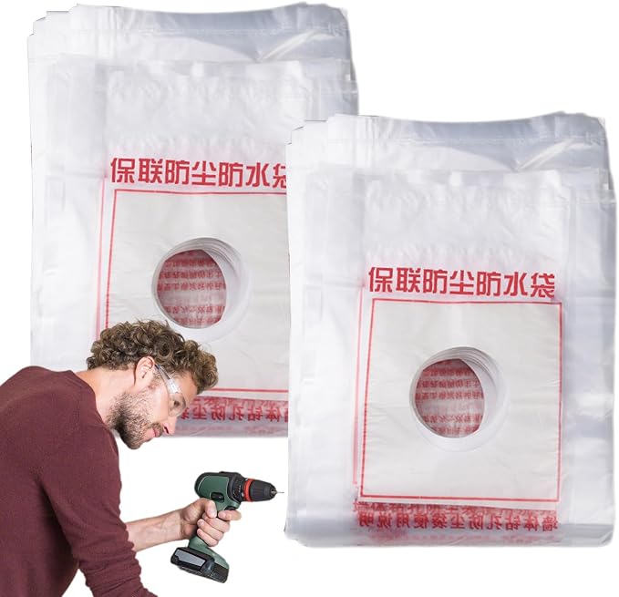 Electric Hammer Dust Bag – Drill Dust Sealr, Hole Saw Catcher | 100PCS Fine - Image 5