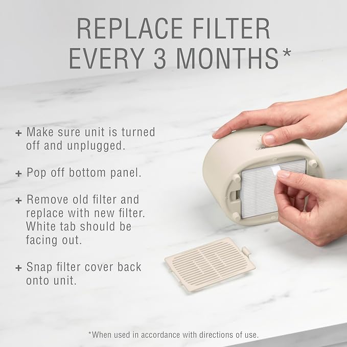 Conair Portable Small Air Purifier 2-Pack Replacement Filters - Image 4