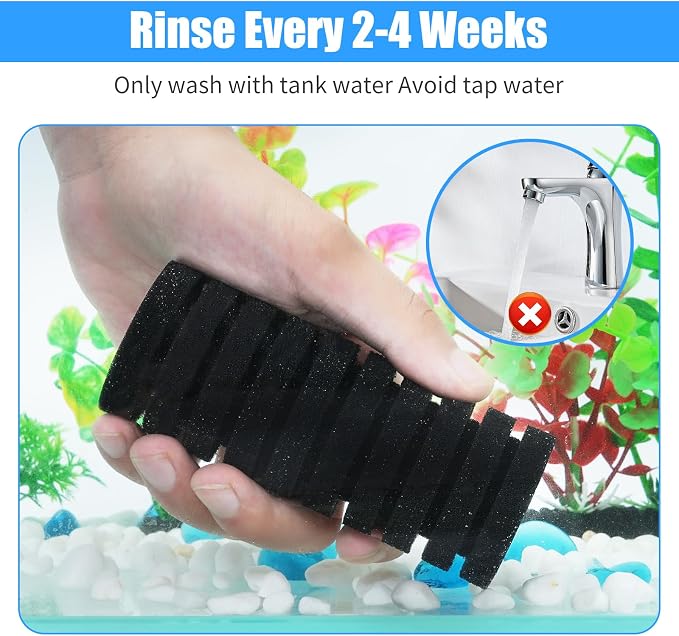 AQUANEAT Aquarium Air Powered Sponge Filter - Image 4