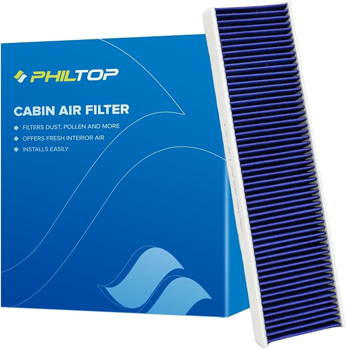 PHILTOP Premium HEPA Cabin Air Filter w/Dual Activated Carbon, Compatible by PHILTOP