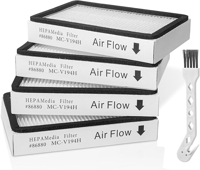 4-Pack -EF-2 86880 Exhaust Vacuum HEPA Filters by Tyhocent