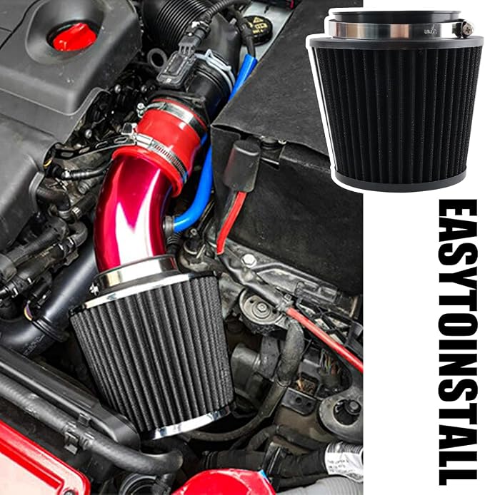 HZEL Universal Clamp-On Air Intake Filter, 76 90 102MM High Performance - Image 5