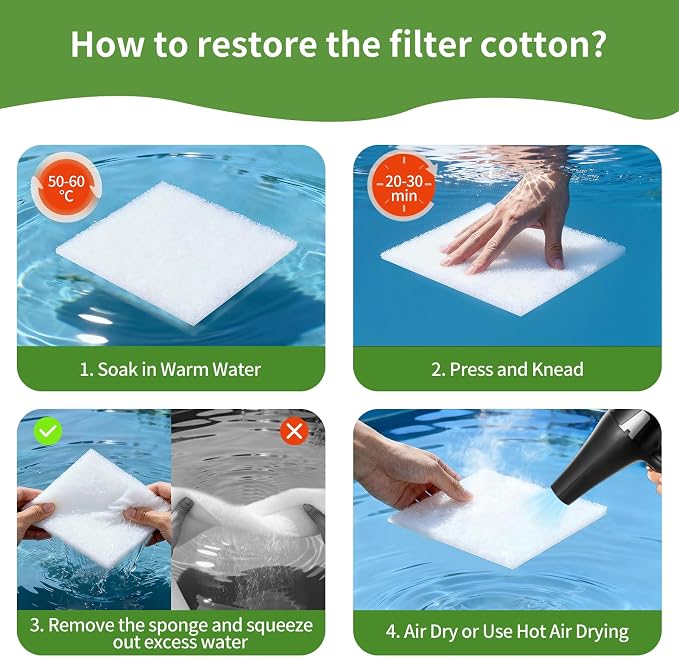 Aquarium Filter Floss 12"x72"x0.5" Filter Floss - Image 7
