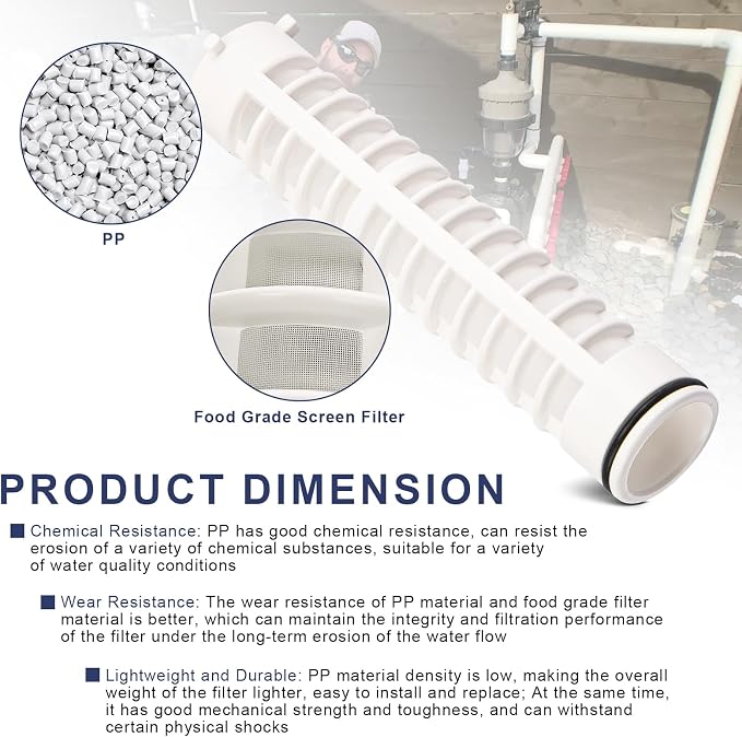 1-1/2" 100 Mesh Spin Down Sediment Replacement Water Filter Screen, Spin Down 1 - Image 3
