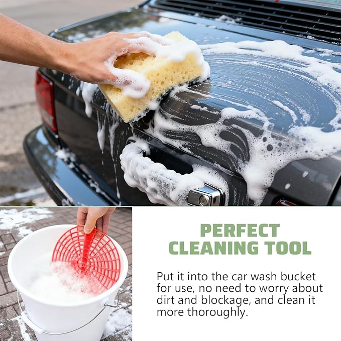 Car Wash Bucket Grit Trap Inserts, Vehicle Detailing Wash Filter - Image 5