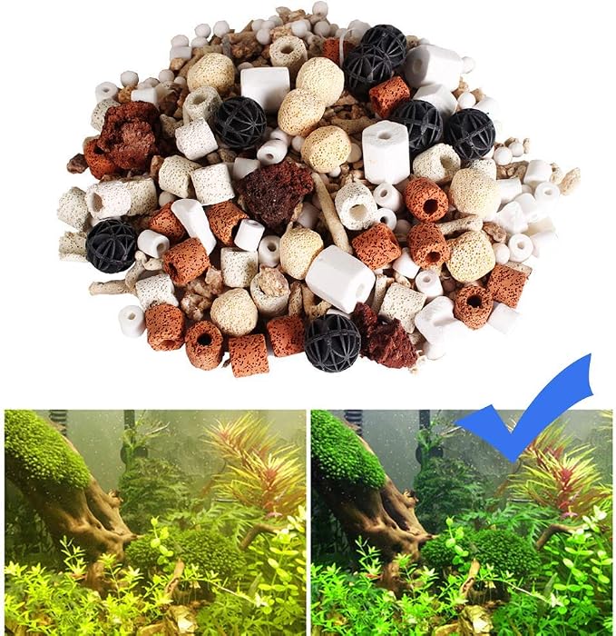 GOLDEAL Bio Balls Ceramic Rings Set, Aquarium Biological Filter Media - Image 2