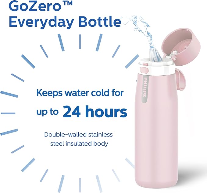 PHILIPS Water Bottle with Filter, Filter Water Bottle Stainless Steel with - Image 5