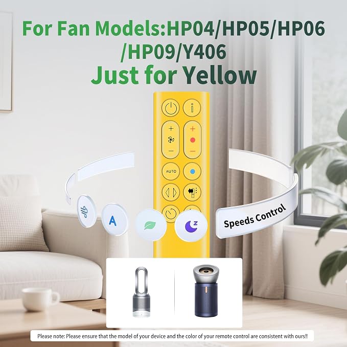 New Replace Remote Control fit for Dyson HP04 HP05 HP06 HP09 Y406 Purifying Fan - Image 3