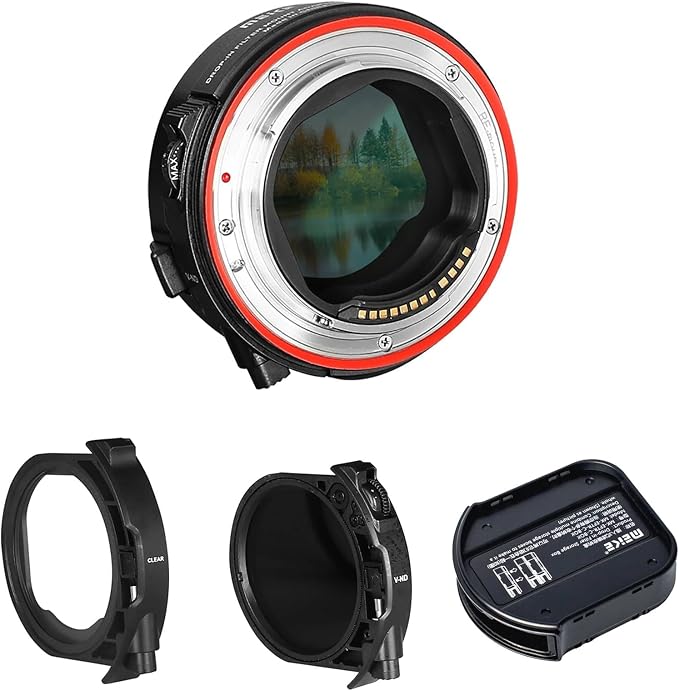 Meike MK-EFTR-C Drop-in Filter VND and Clear Filter Metal Auto-Focus Mount by Meike
