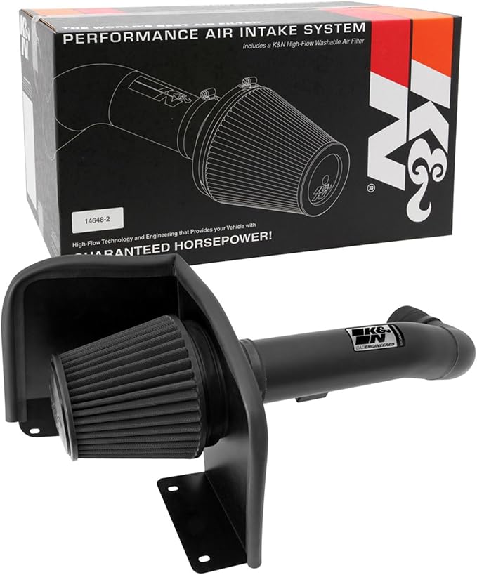 K&N Cold Air Intake System: Dry-Flow Air Filter, Increase Performance & Towing: by KNEngineeringInc