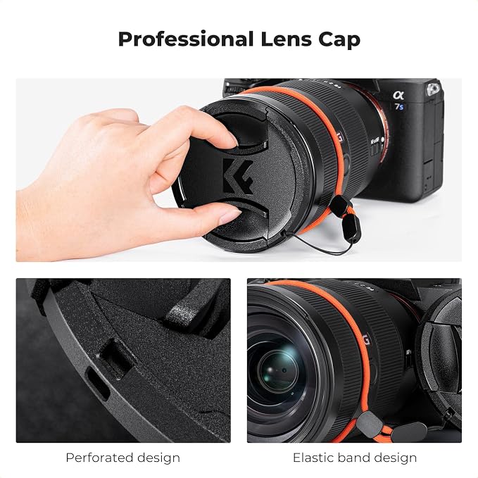 K&F CONCEPT 55mm Black Diffusion 1/8 Filter + Lens Cap, Mist Cinematic Effect - Image 6