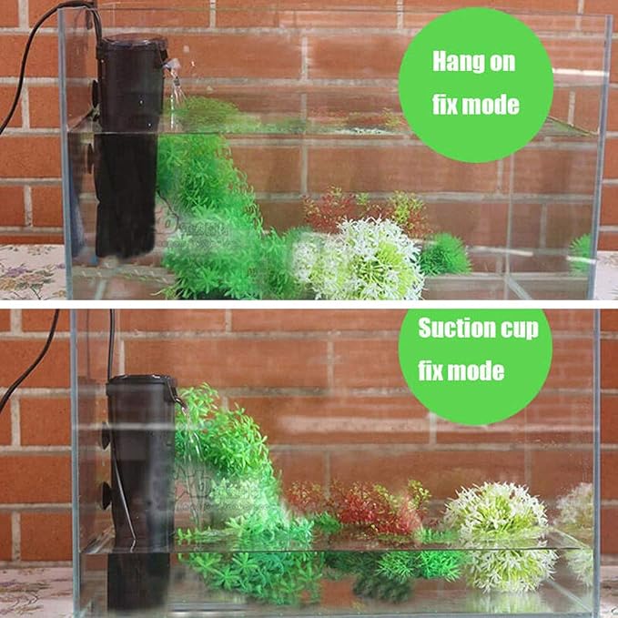 Aquarium Internal Filter for 3 to 20 Gallons Small Fish Tank Turtle Tank - Image 6